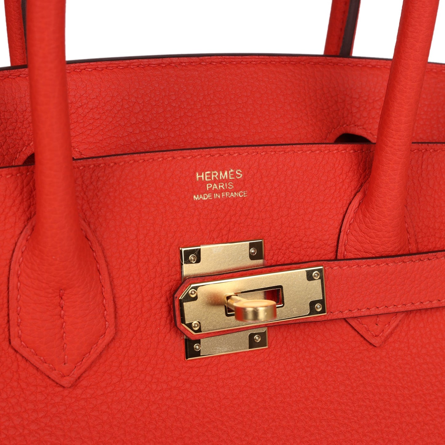 Hermes Birkin 30 Capucine Togo Gold Hardware