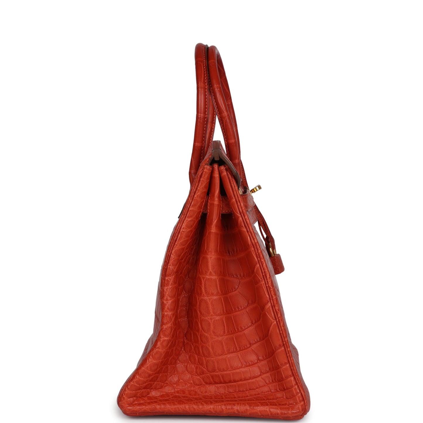 Hermes Birkin 35 Sanguine Matte Alligator Gold Hardware