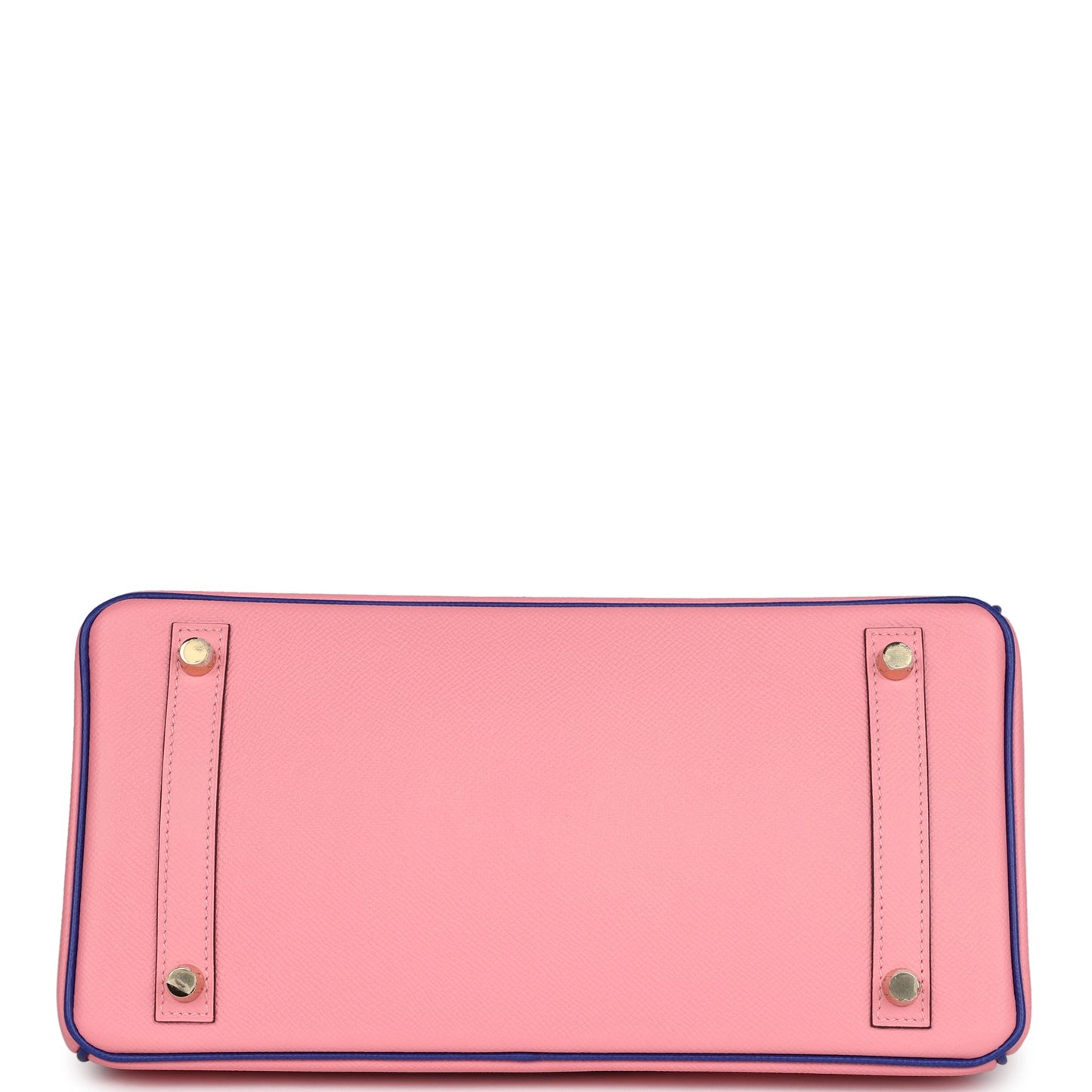 Hermes Special Order (HSS) Birkin 30 Rose Confetti and Bleu Electric Epsom Brushed Gold Hardware