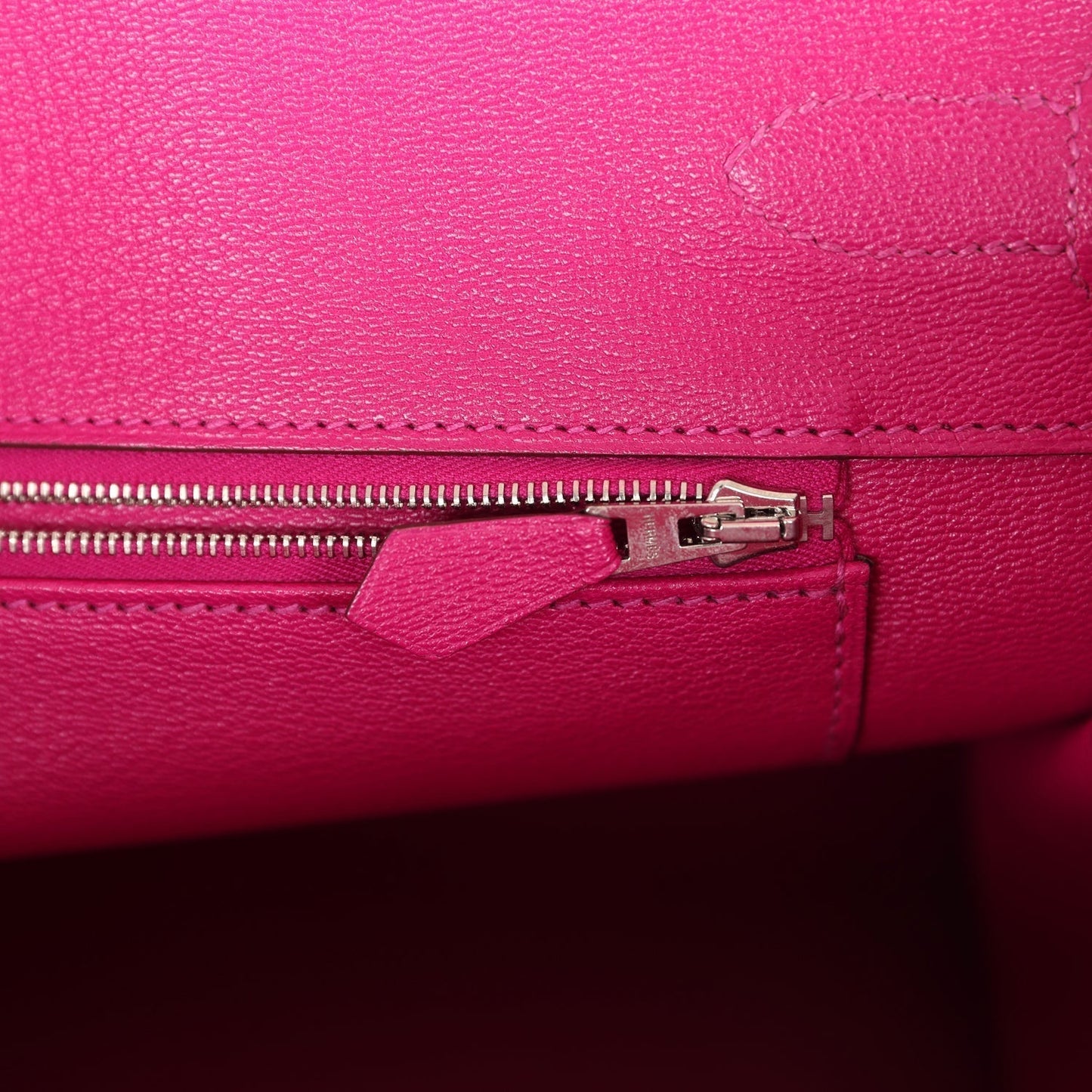 Hermes Birkin 35 Rose Sheherazade Shiny Porosus Crocodile Palladium Hardware