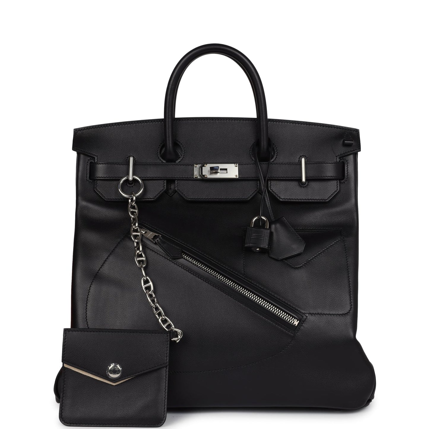 Hermes Birkin 40 HAC 'Rock' Black Evergrain Palladium Hardware