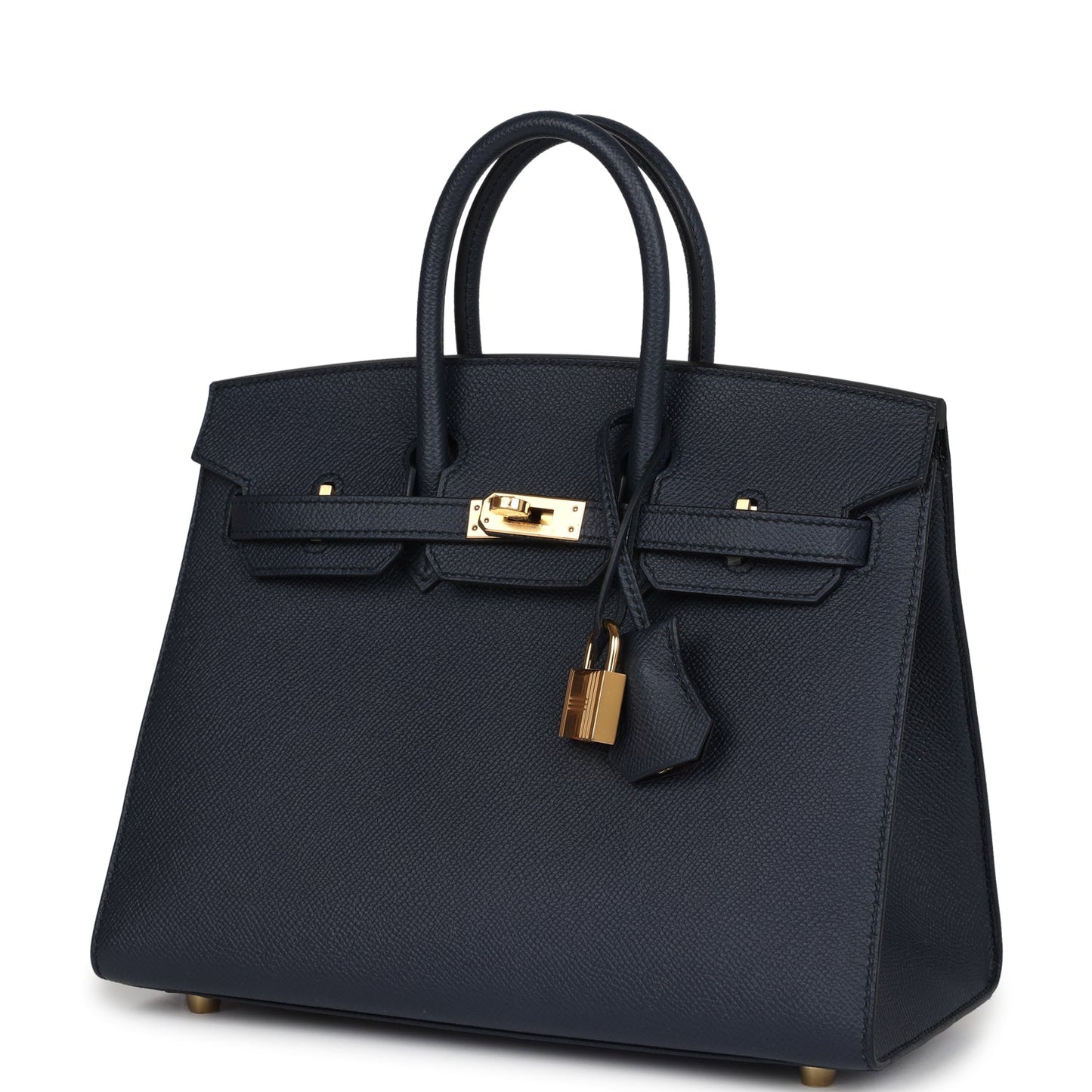 Hermes Birkin Sellier 25 Bleu Indigo Epsom Gold Hardware