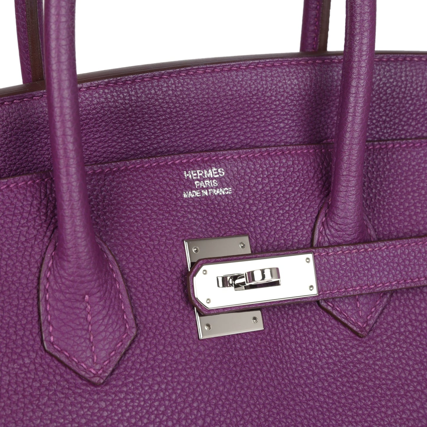 Birkin 35 Anemone Togo Palladium Hardware
