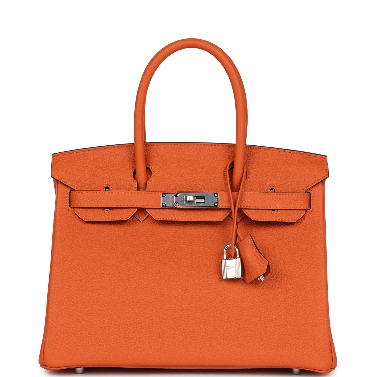 Hermes Birkin 30 Orange Togo Palladium Hardware