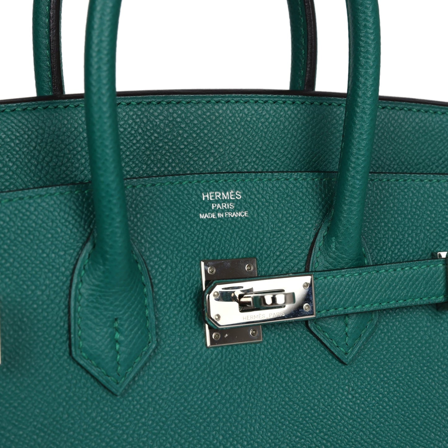 Hermes Birkin 25 Malachite Epsom Palladium Hardware