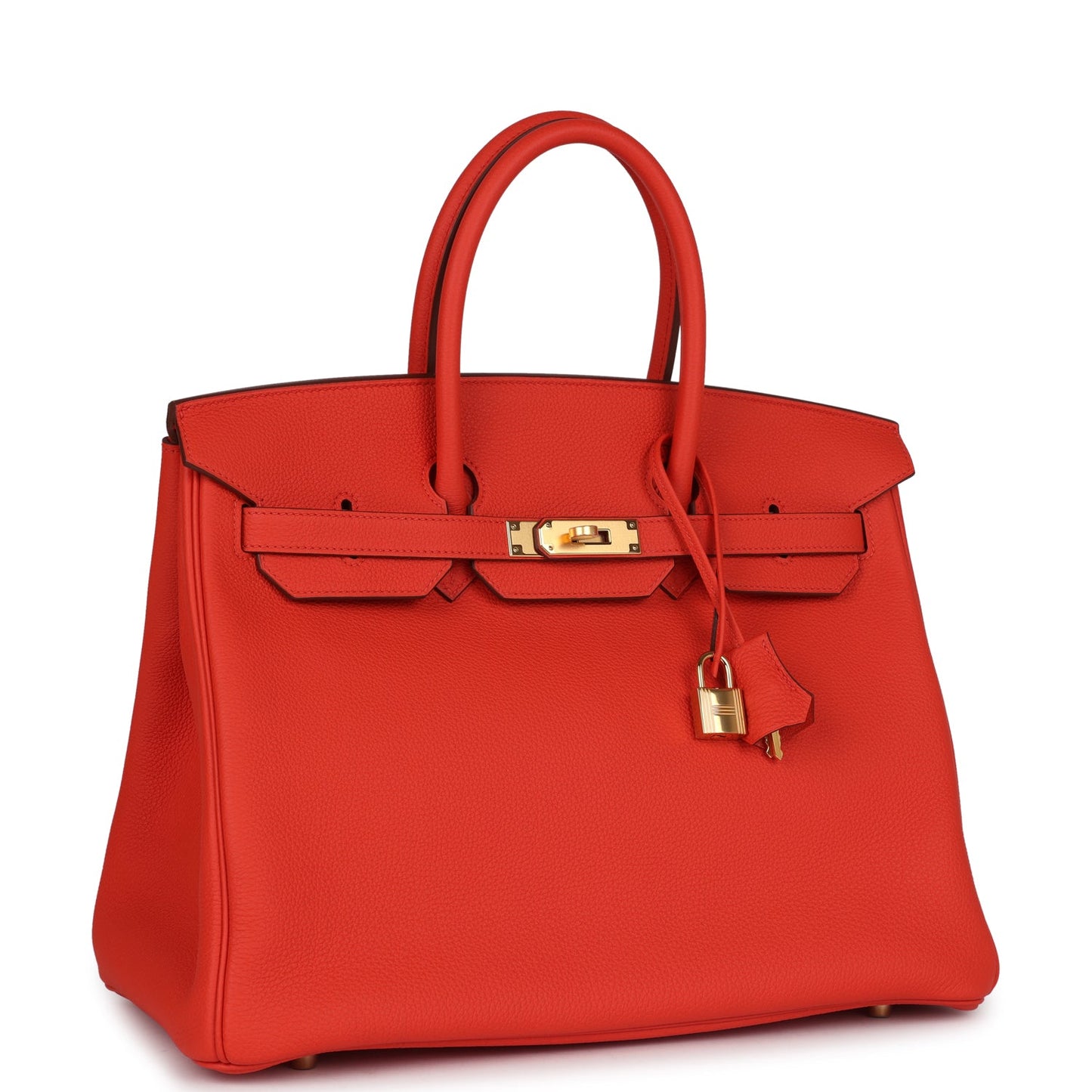 Hermes Birkin 35 Capucine Togo Gold Hardware