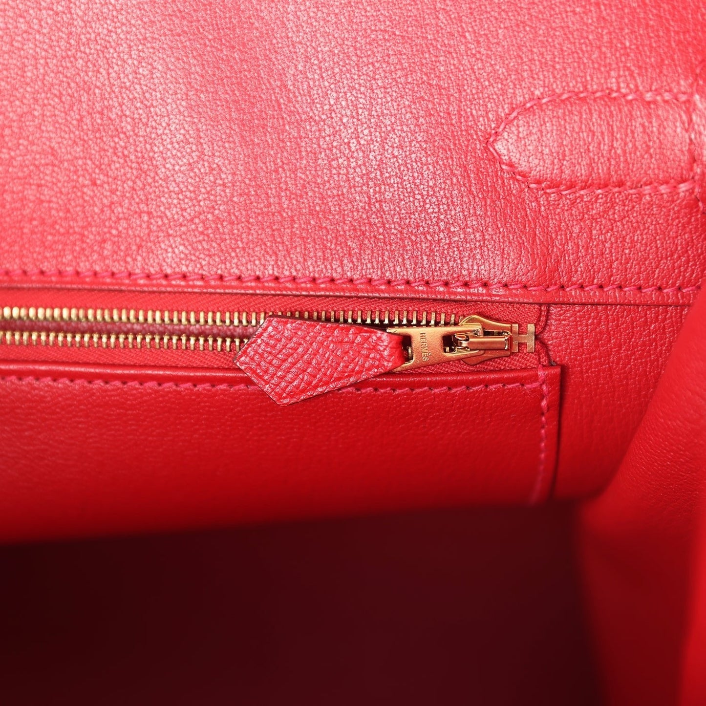 Hermes Birkin 35 Rouge Casaque Epsom Gold Hardware