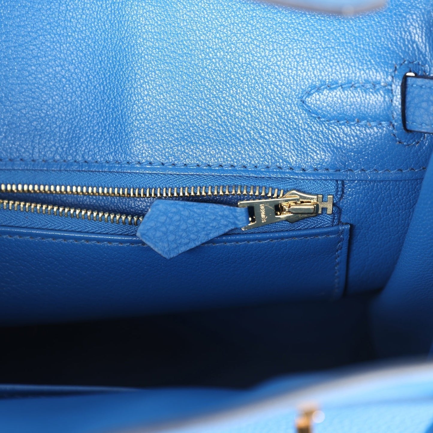 Hermes Birkin 25 Bleu Zellige Togo Gold Hardware