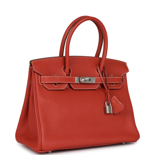 Hermes Birkin 30 Sanguine Fjord Palladium Hardware