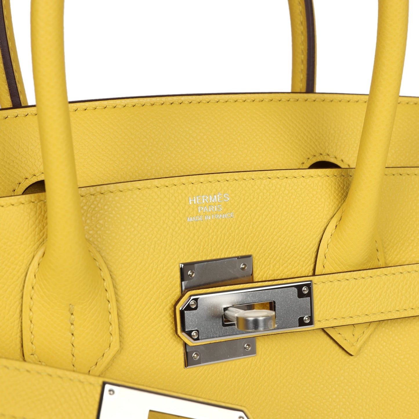 Hermes Birkin 30 Jaune de Naples Epsom Palladium Hardware