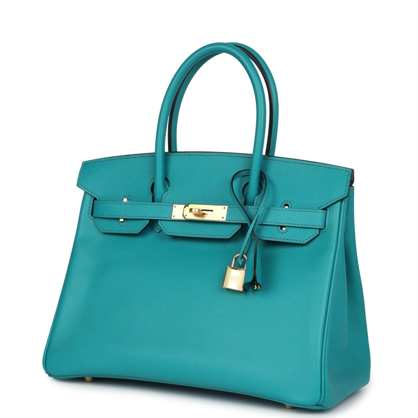 Hermes Birkin 30 Bleu Paon Epsom Gold Hardware