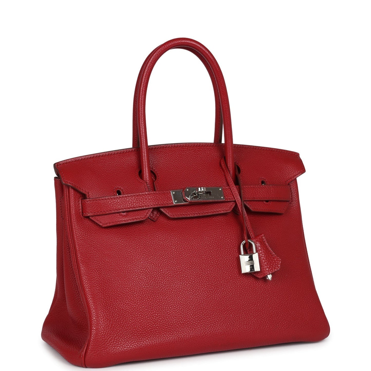 Hermes Birkin 30 Rouge Garance Togo Palladium Hardware