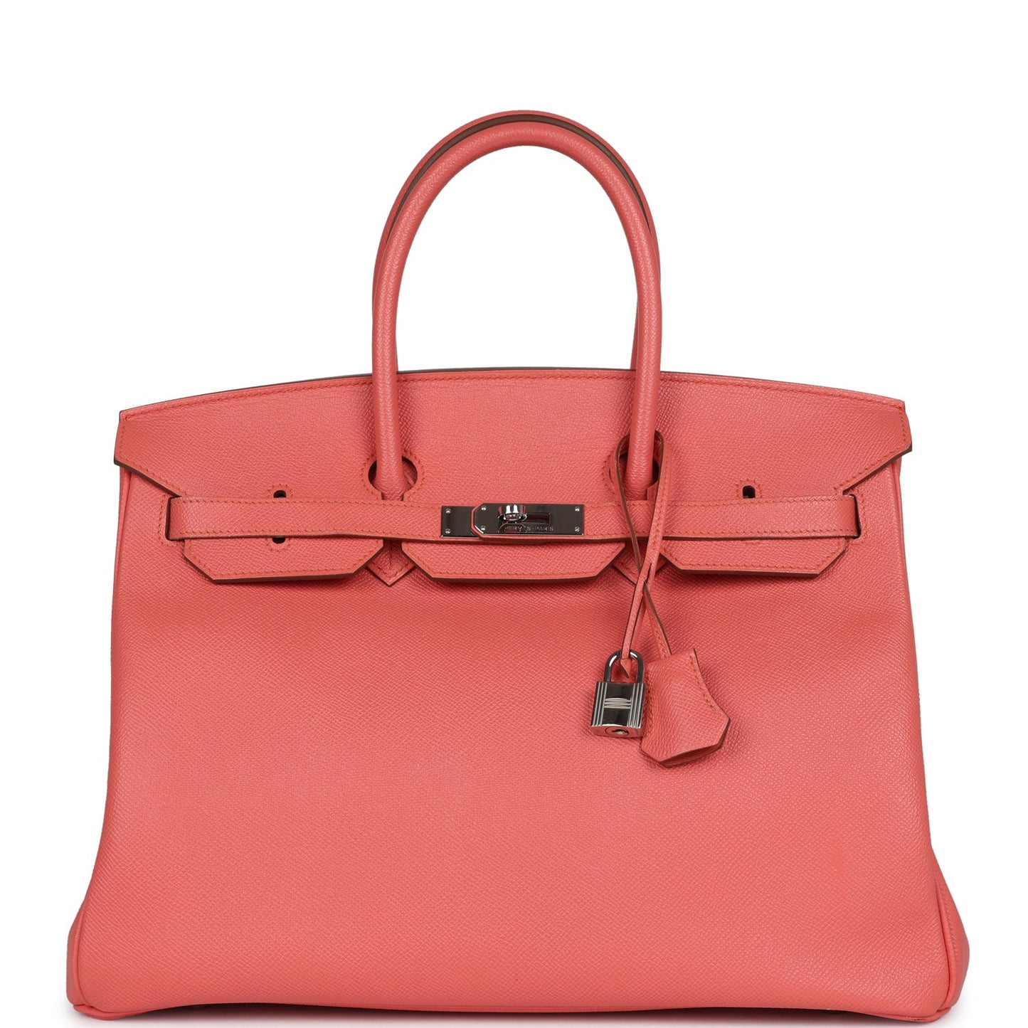 Hermes Birkin 35 Flamingo Epsom Palladium Hardware