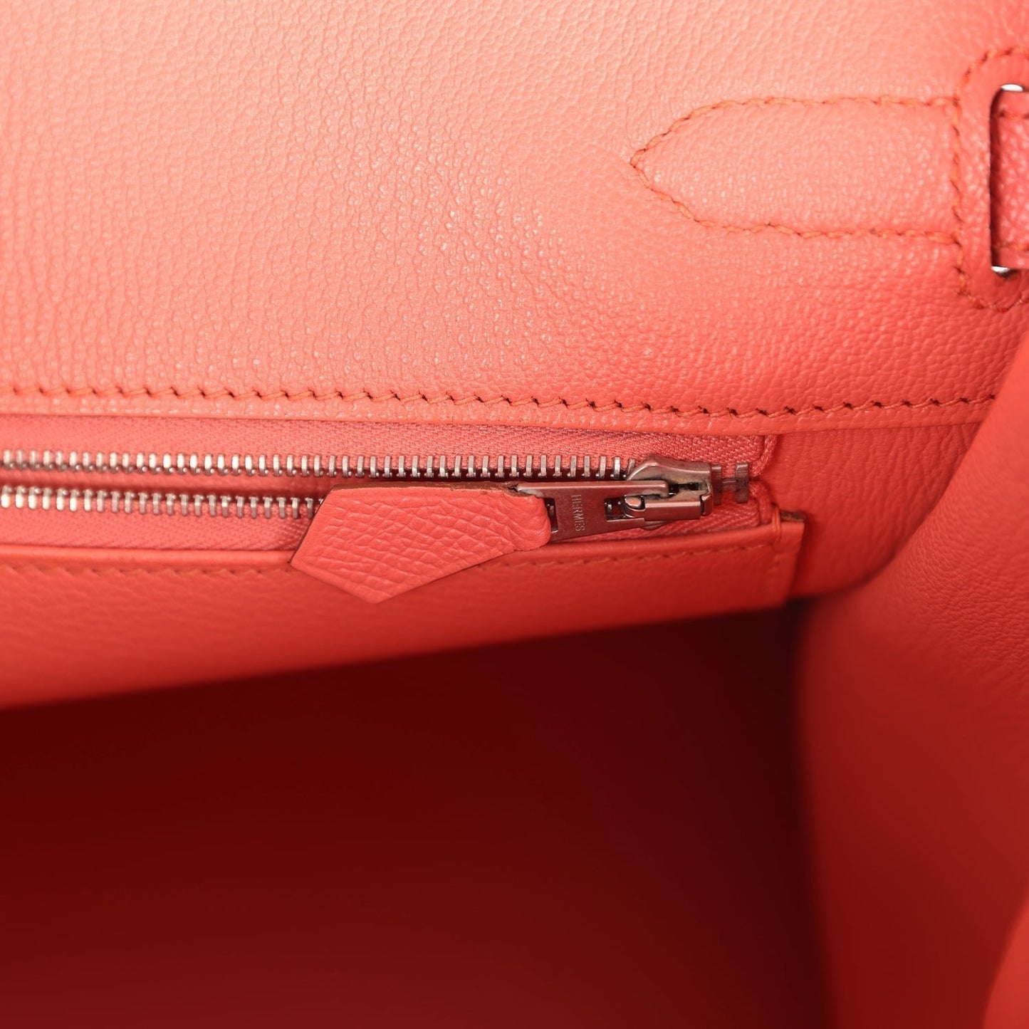 Hermes Birkin 35 Flamingo Epsom Palladium Hardware