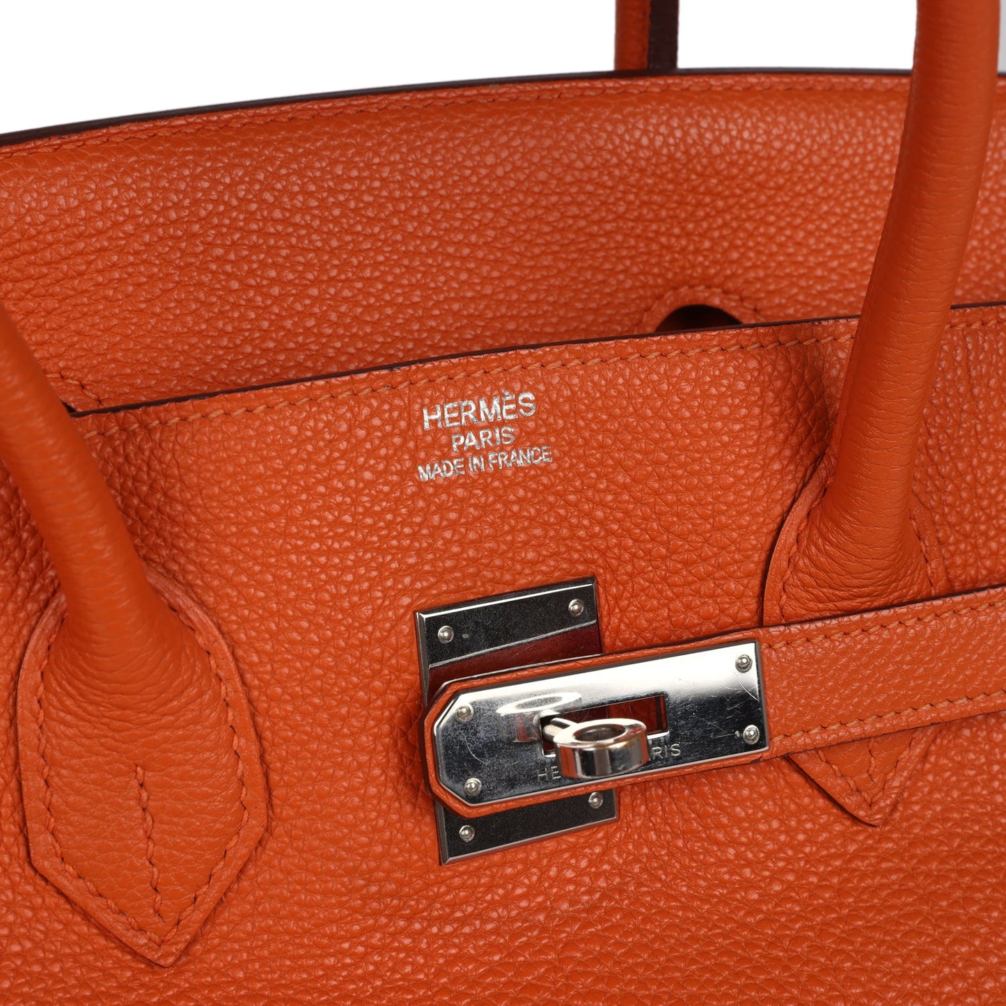 Hermes Birkin 35 Orange Togo Palladium Hardware