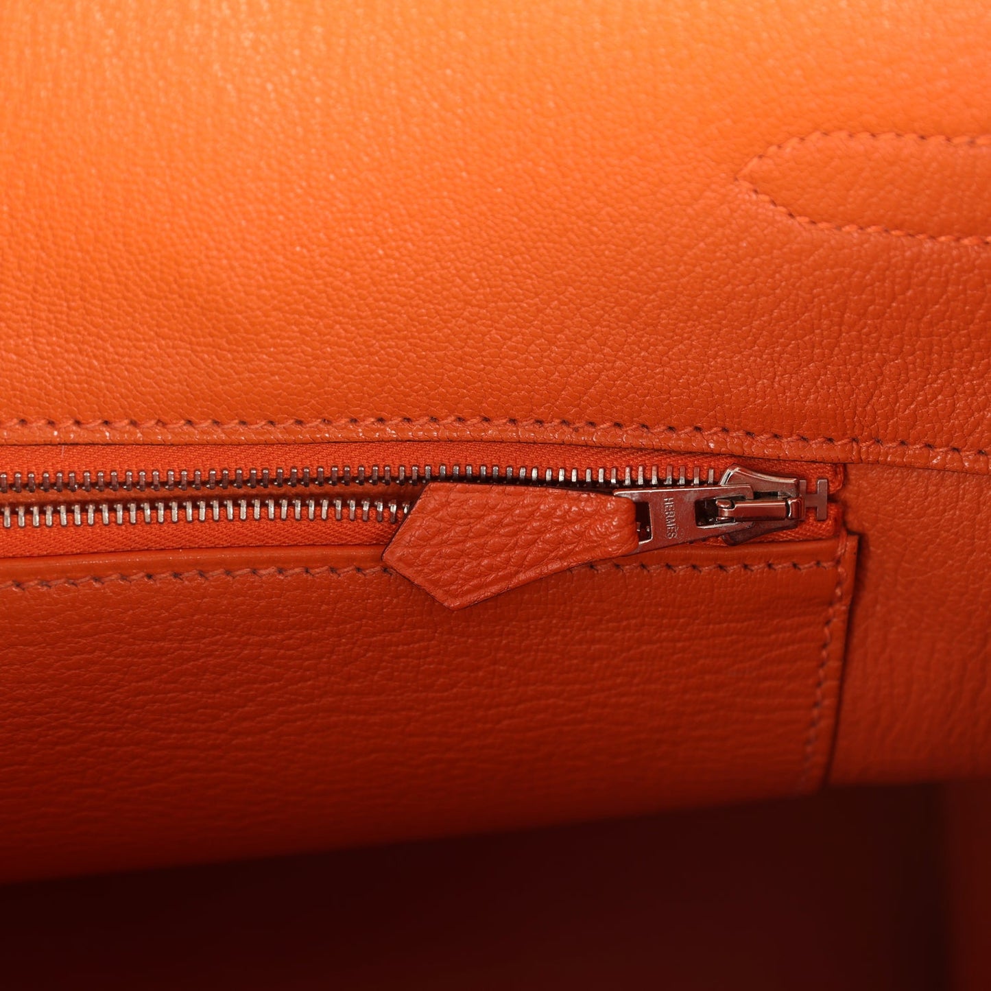 Hermes Birkin 35 Orange Togo Palladium Hardware