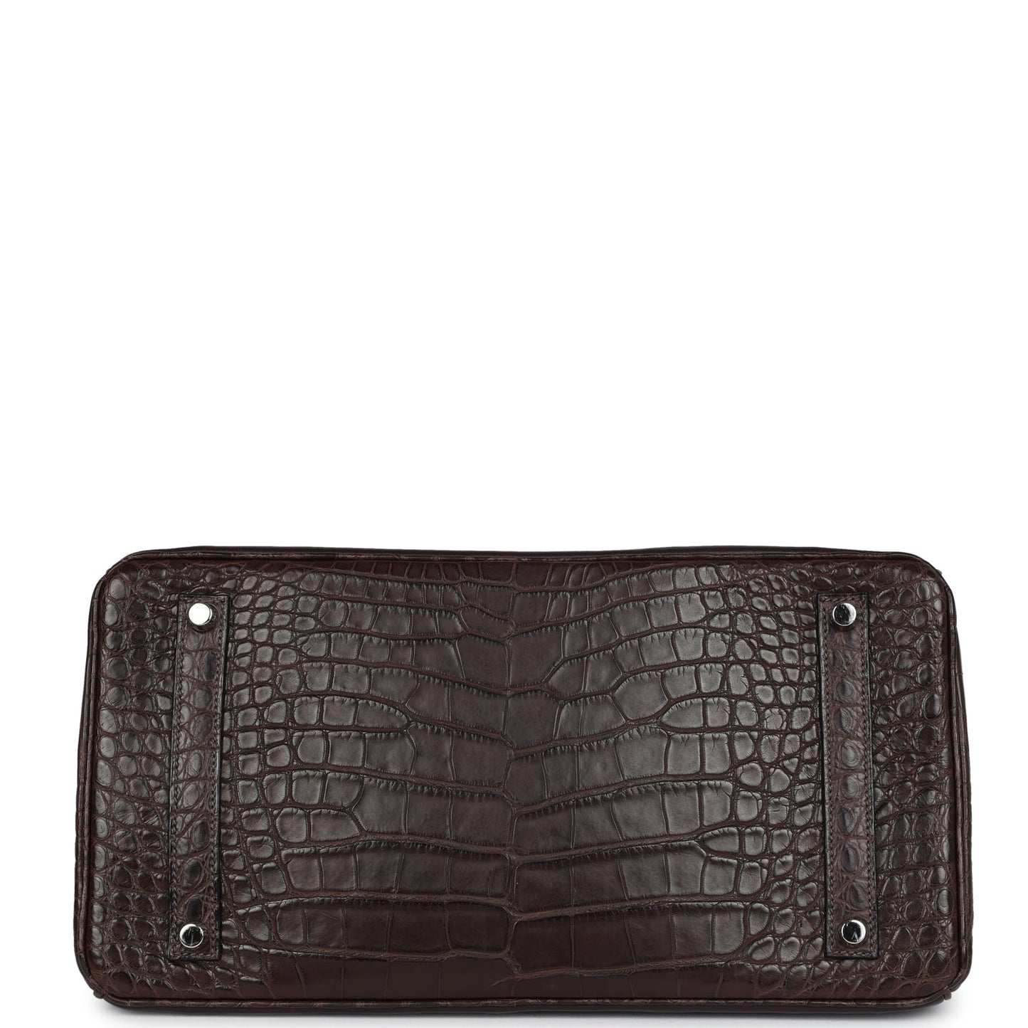 Hermes Ghillies Birkin 35 Ebene Matte Alligator and Swift Palladium Hardware