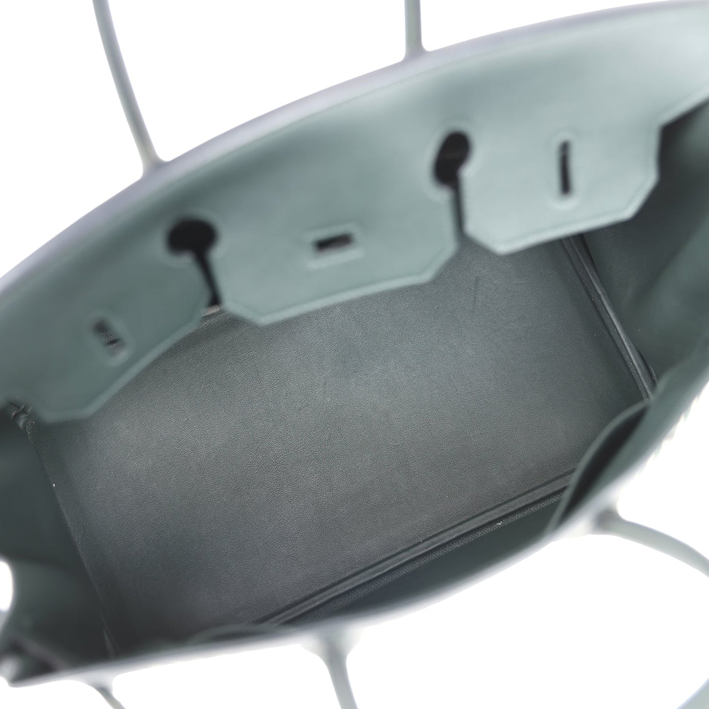 Hermes Birkin 35 Toile Riga and Vert Anglais Swift Palladium Hardware