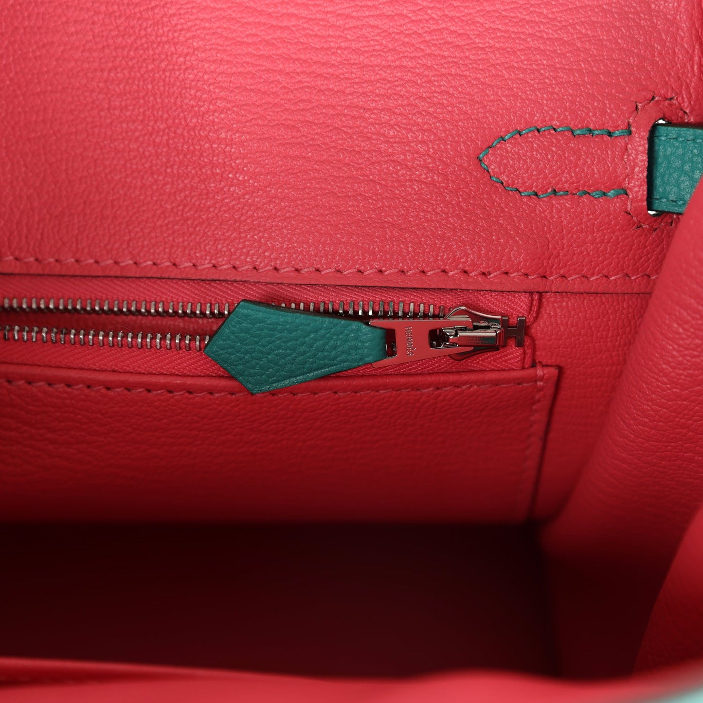 Hermes Birkin 25 Vert Verone Verso Novillo Palladium Hardware