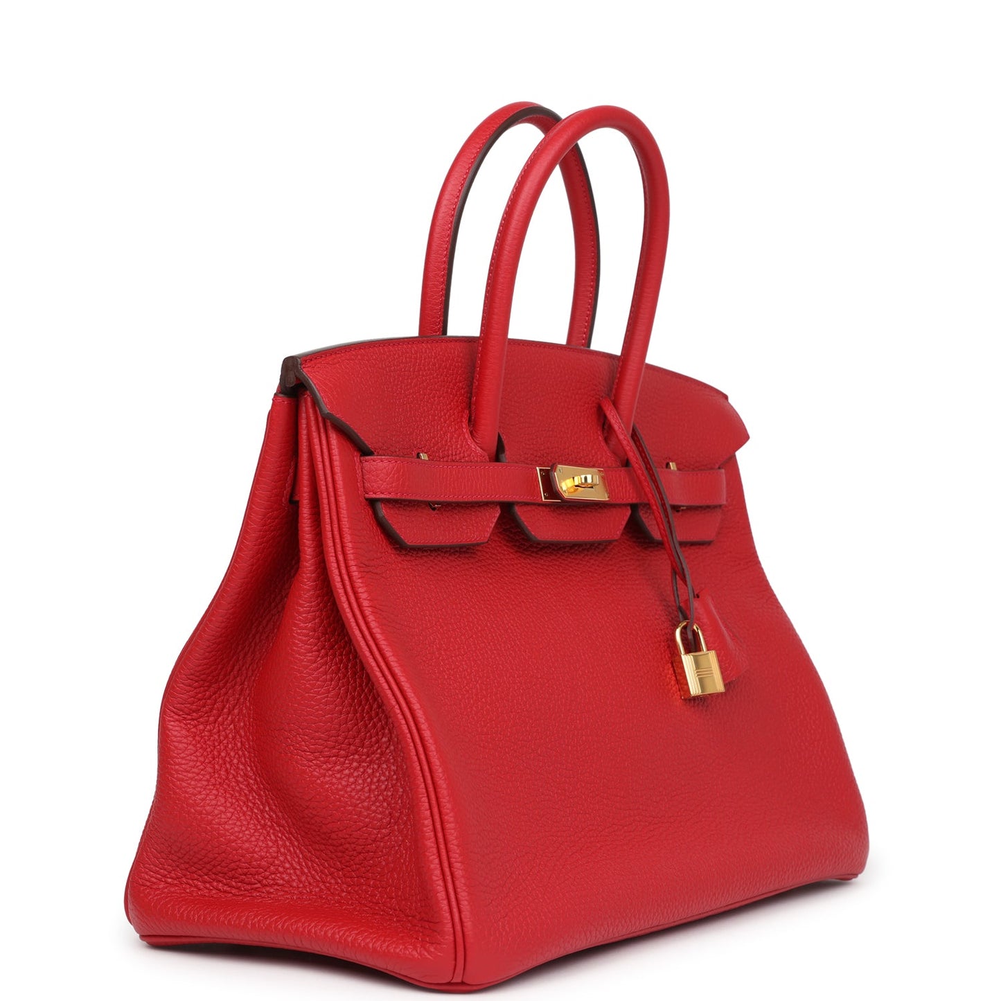 Hermes Birkin 35 Rouge Casaque Togo Gold Hardware