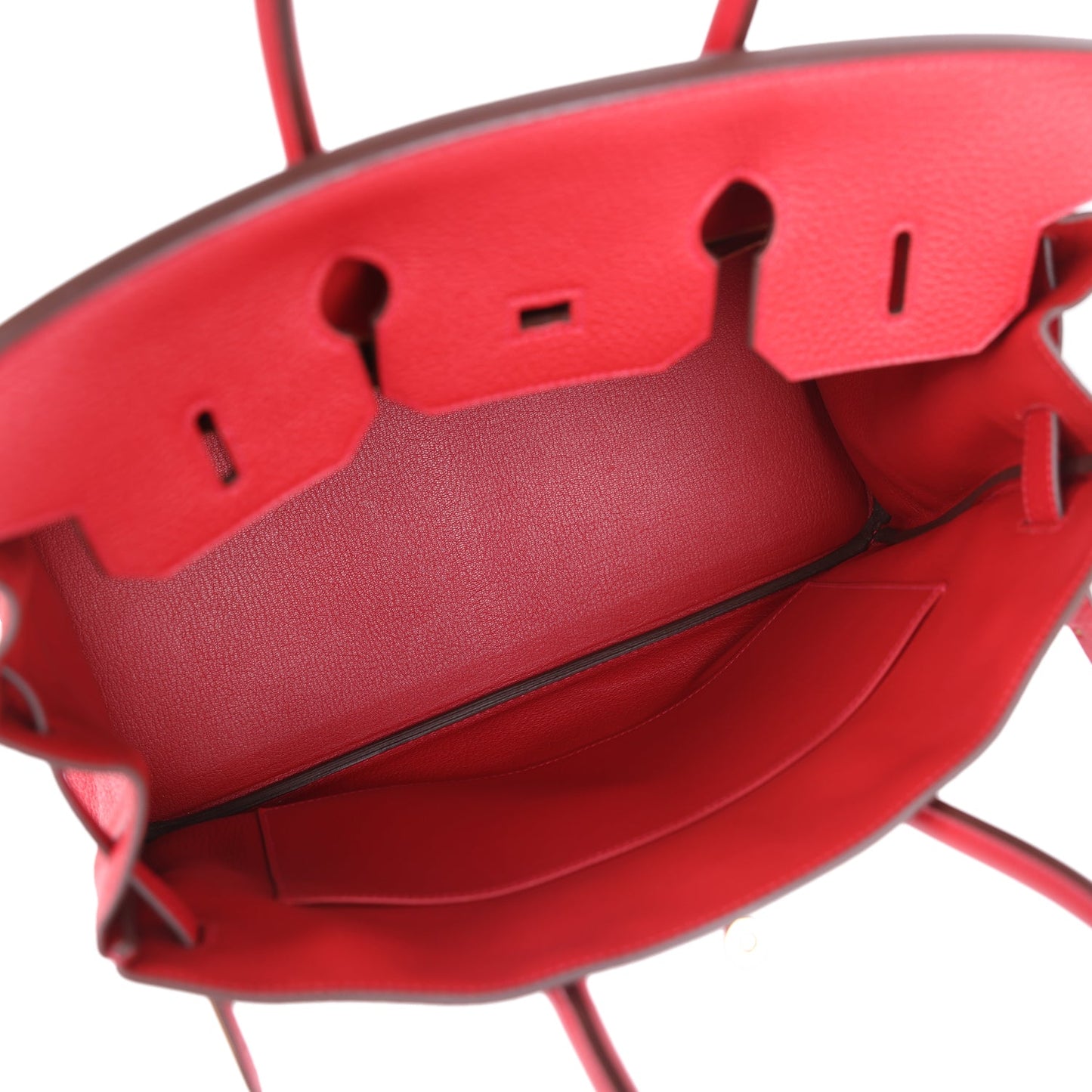 Hermes Birkin 35 Rouge Casaque Togo Gold Hardware