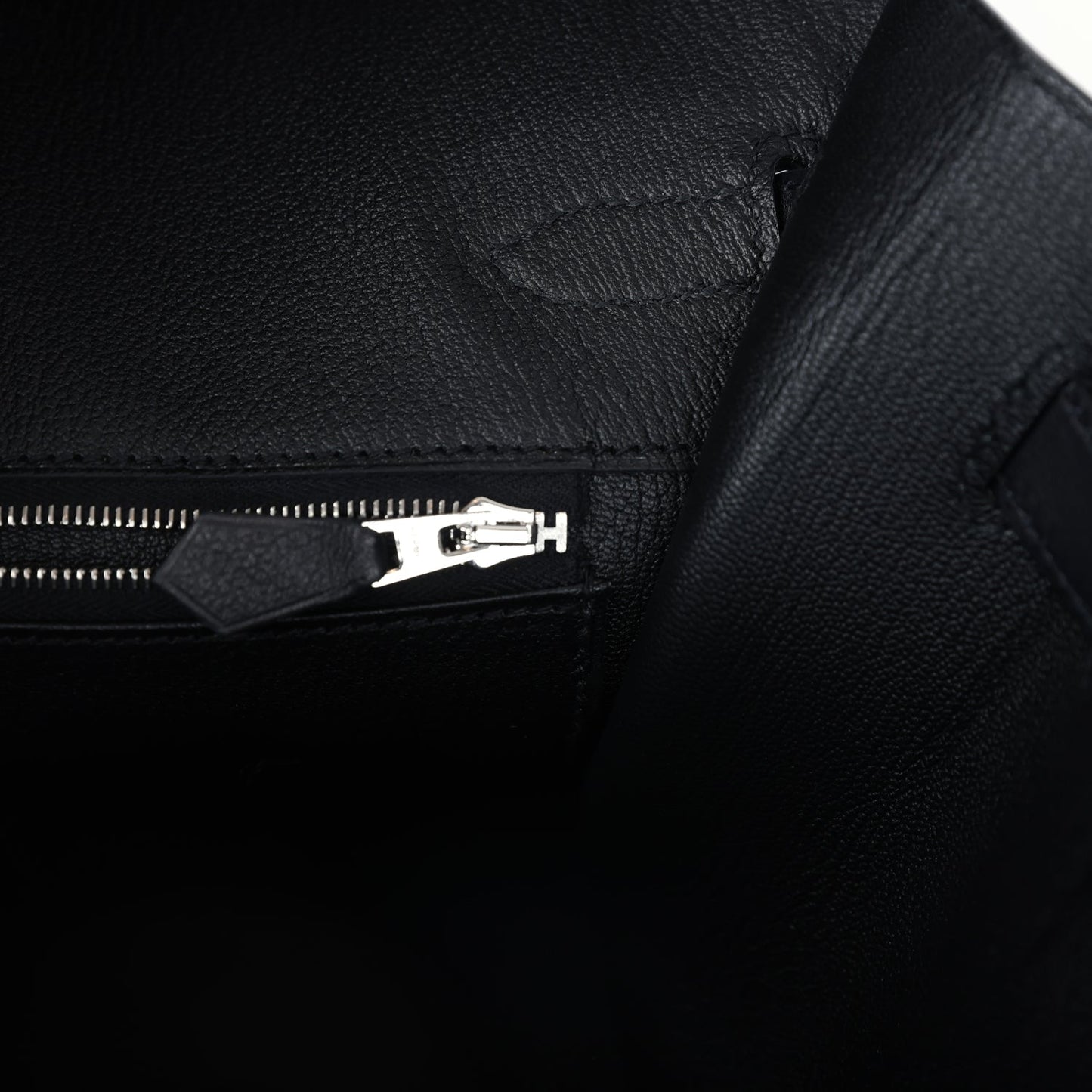 Hermes Birkin 35 Anate Black Evergrain Palladium Hardware