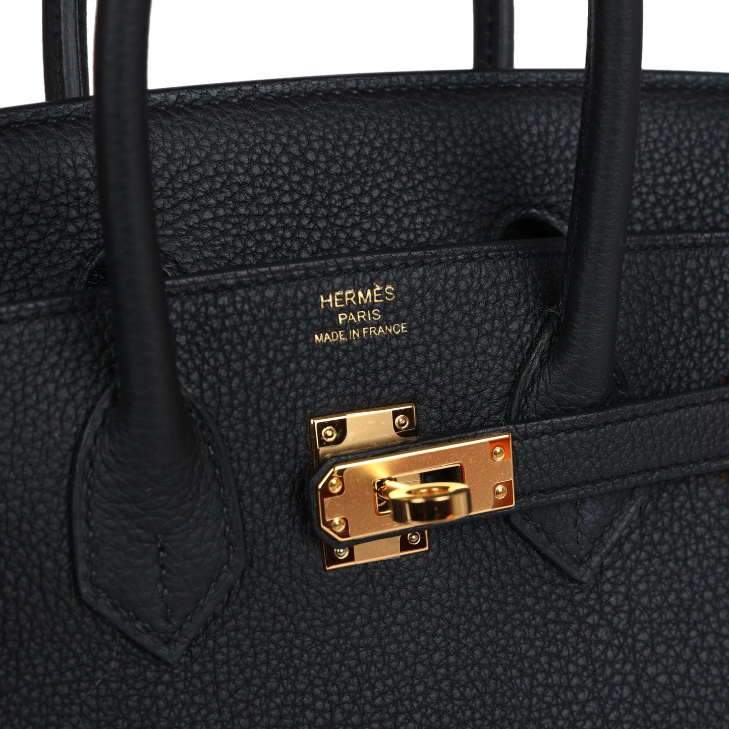Hermes Birkin 25 Black Togo Gold Hardware