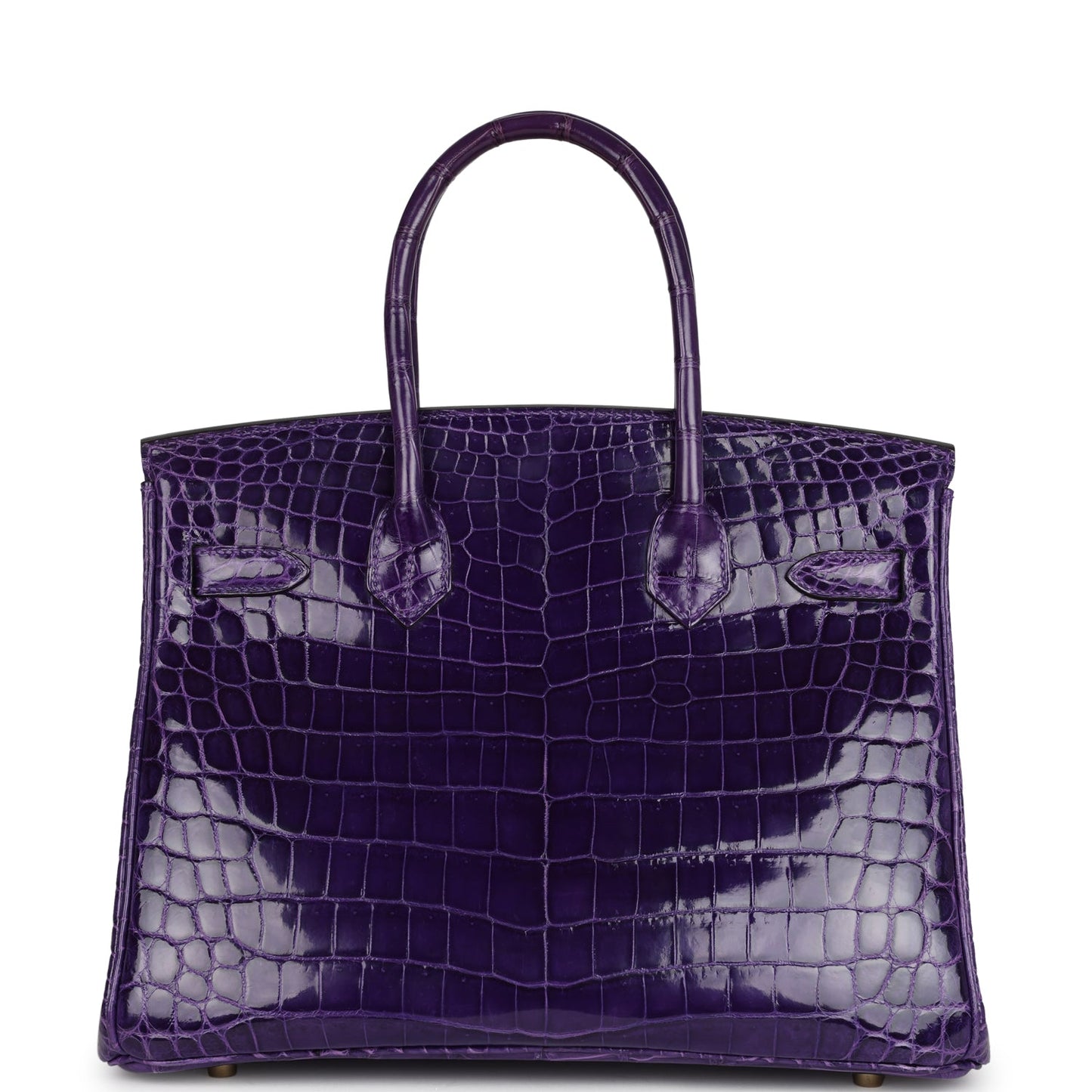 Hermes Birkin 30 Ultraviolet Shiny Niloticus Crocodile Gold Hardware