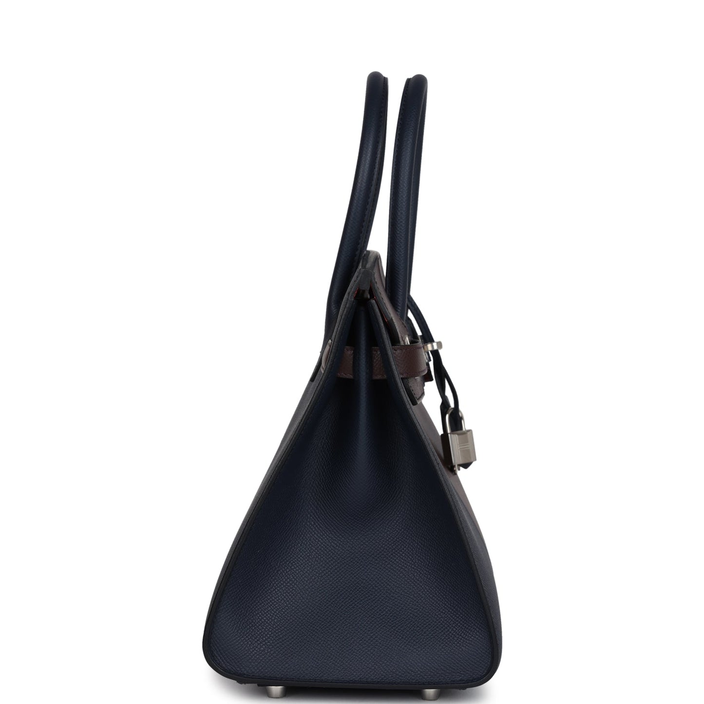 Hermes Casaque Birkin Sellier 30 Rouge Sellier and Bleu Indigo Epsom Palladium Hardware