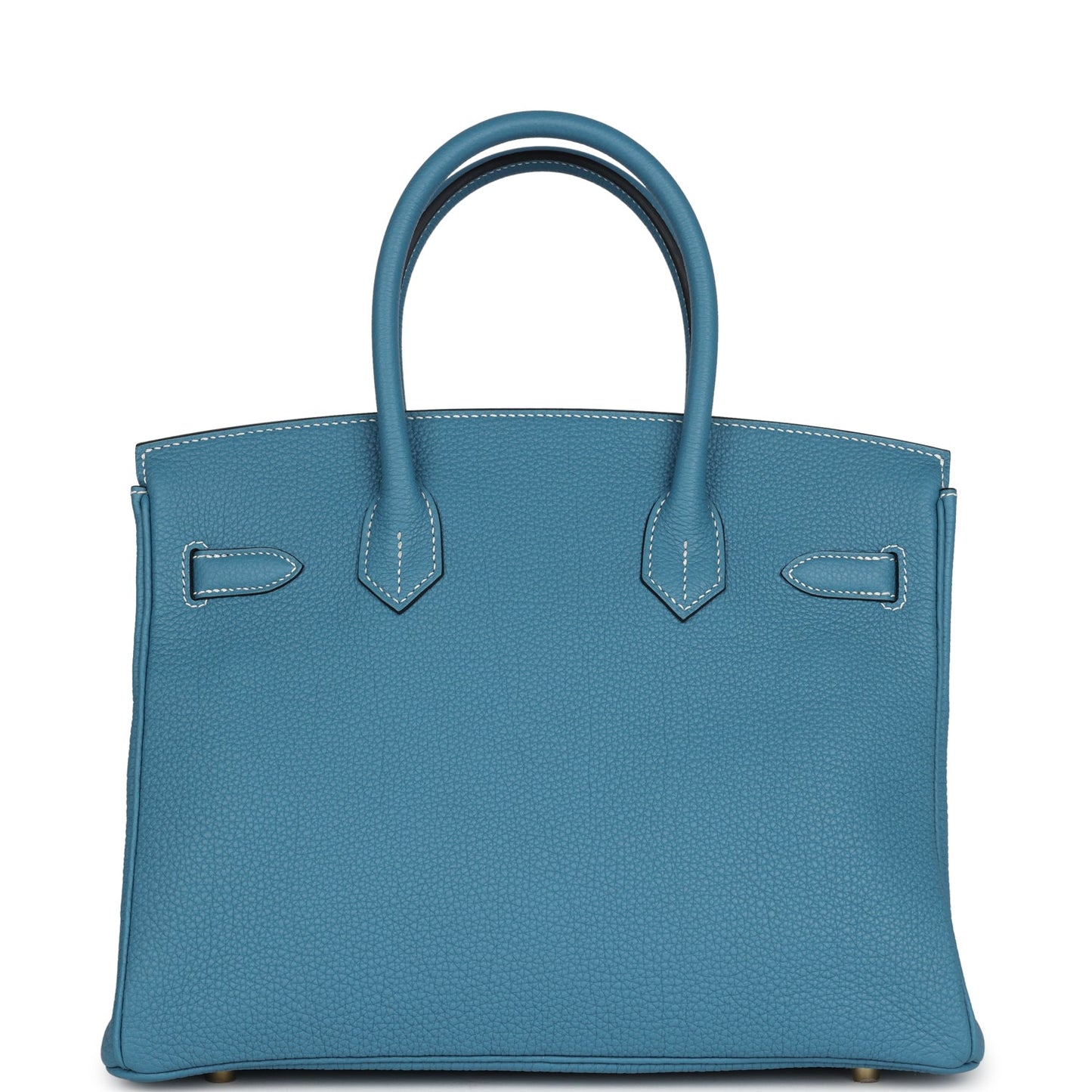 Hermes Birkin 30 Blue Jean Togo Gold Hardware