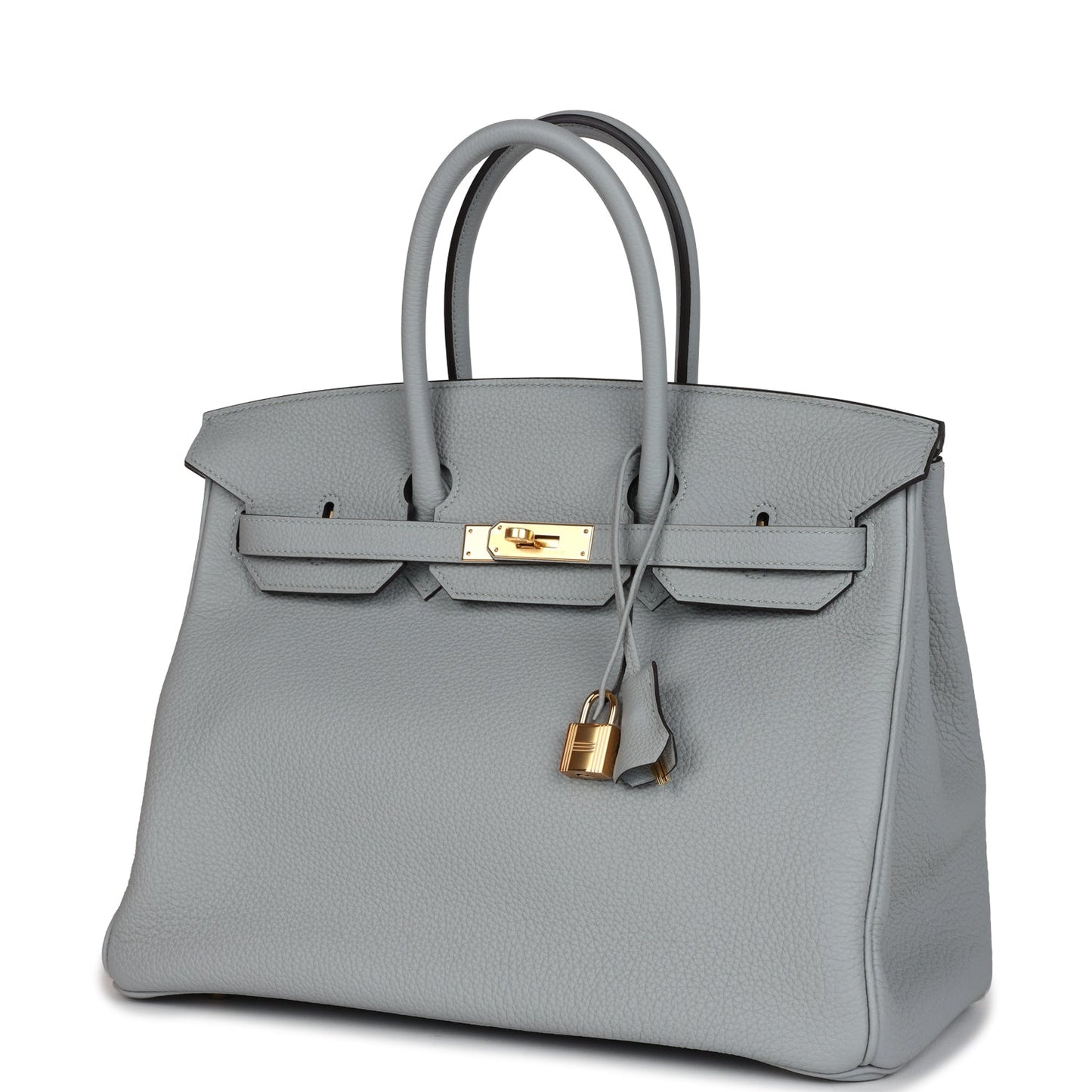 Hermes Birkin 35 Bleu Glacier Togo Gold Hardware