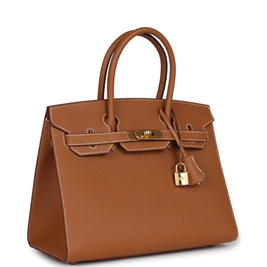 Hermes Birkin Sellier 30 Gold Epsom Gold Hardware