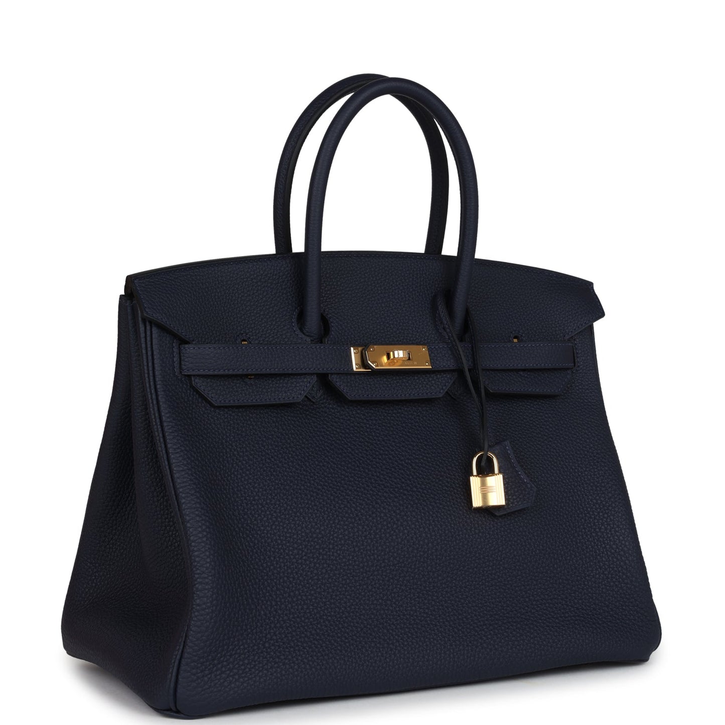 Hermes Birkin 35 Bleu Nuit Togo Gold Hardware