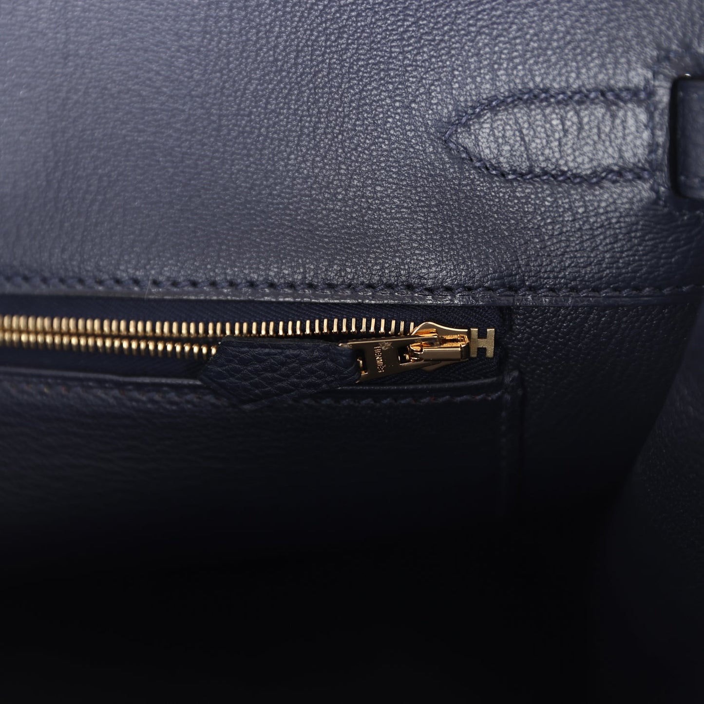 Hermes Birkin 35 Bleu Nuit Togo Gold Hardware