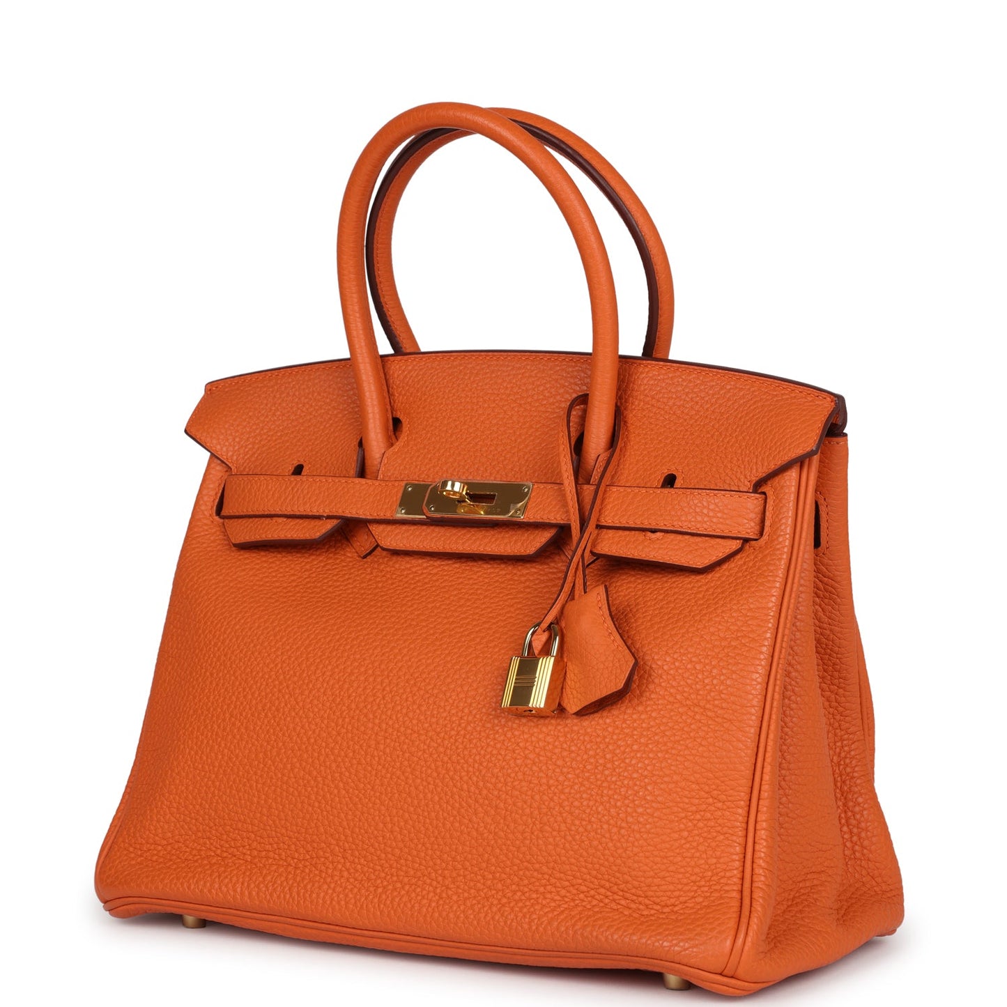 Hermes Birkin 30 Orange Togo Gold Hardware