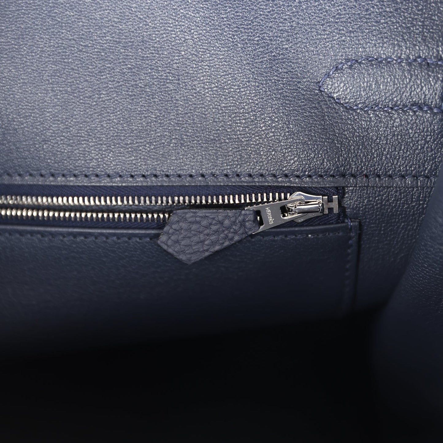 Hermes Birkin 35 Bleu Nuit Togo Palladium Hardware