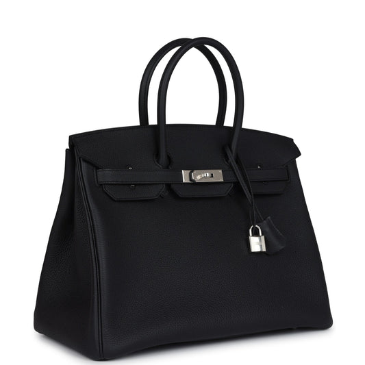 Hermes Birkin 35 Black Togo Palladium Hardware