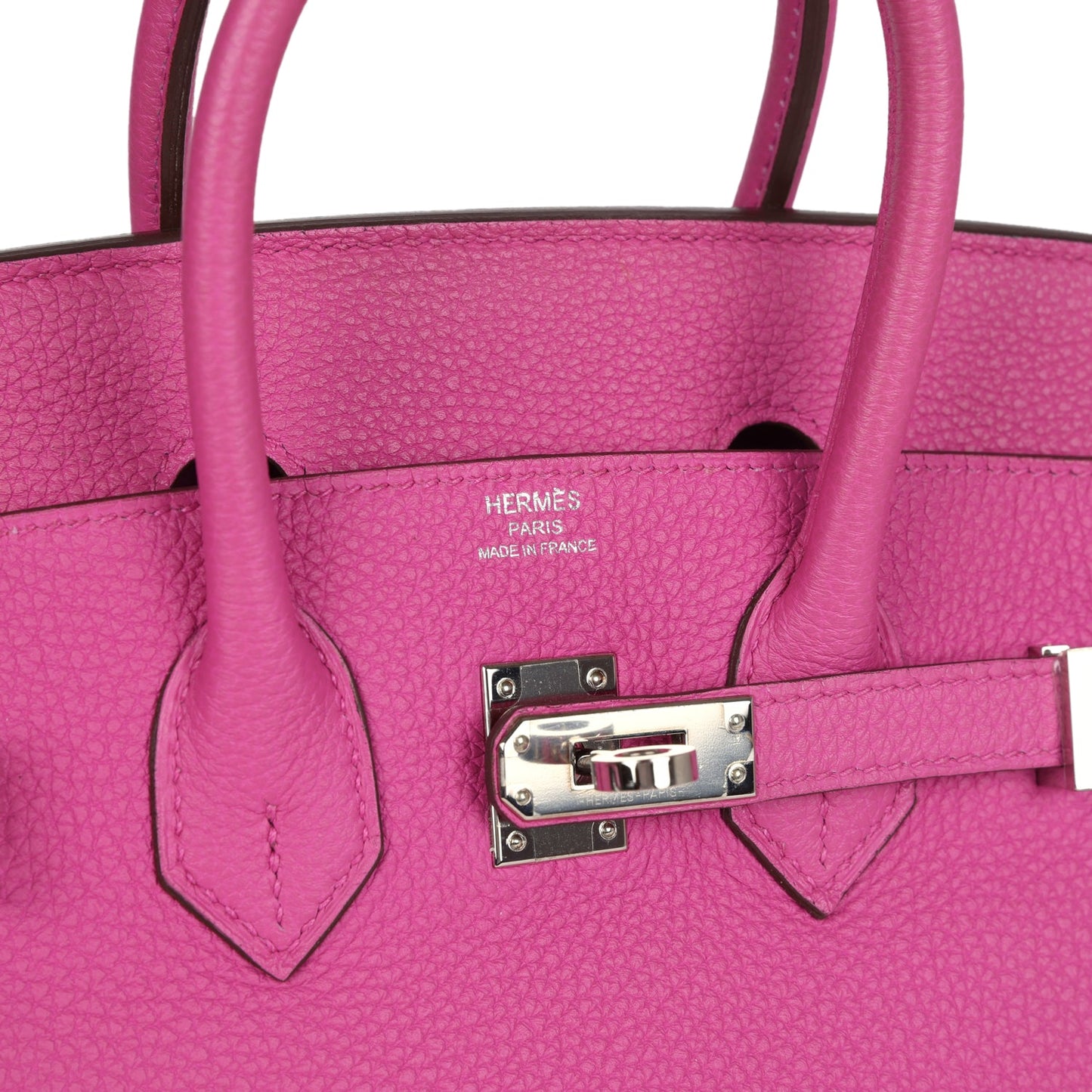 Hermes Birkin 25 Rose Pourpre Togo Palladium Hardware