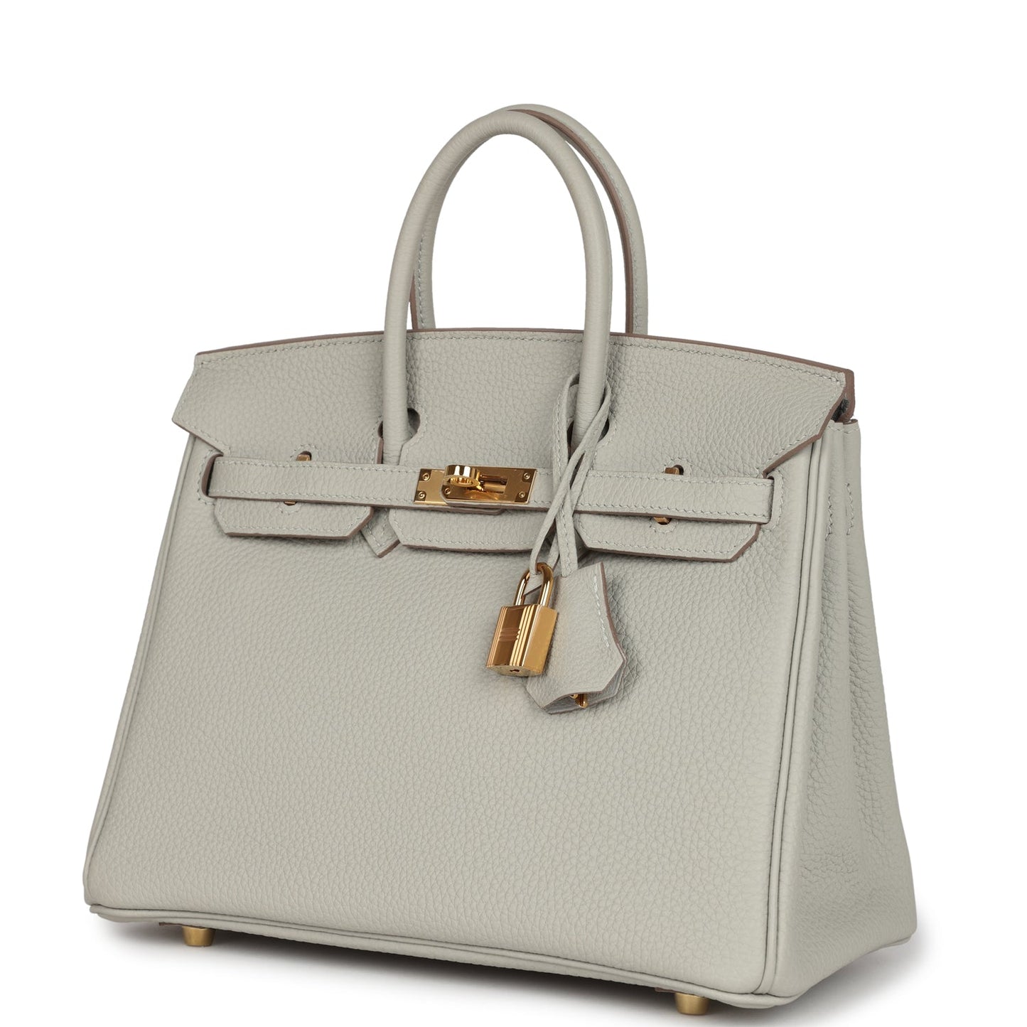 Hermes Birkin 25 Gris Perle Togo Gold Hardware