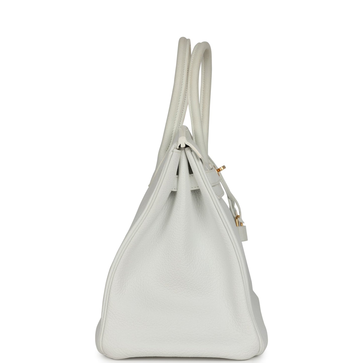 Hermes Birkin 35 White Clemence Gold Hardware