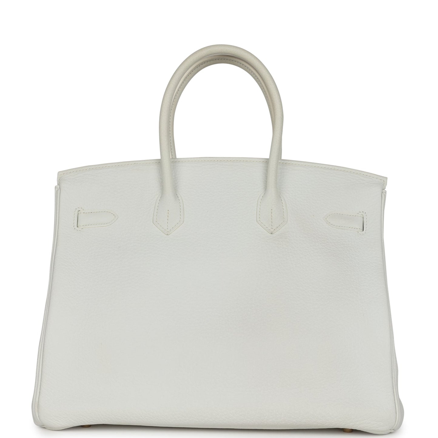 Hermes Birkin 35 White Clemence Gold Hardware