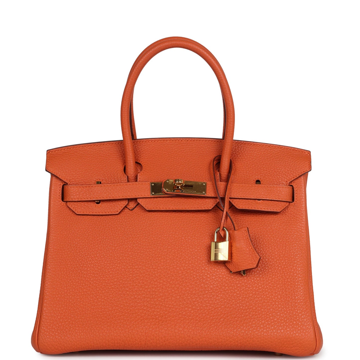 Hermes Birkin 30 Orange Togo Gold Hardware