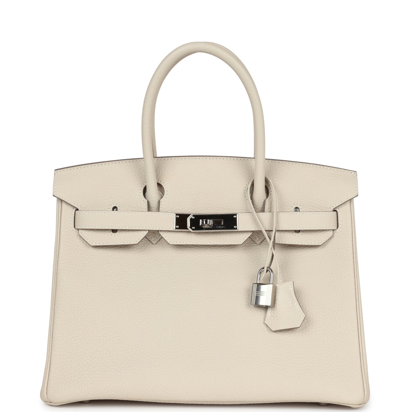 Hermes Birkin 30 Craie Togo Palladium Hardware