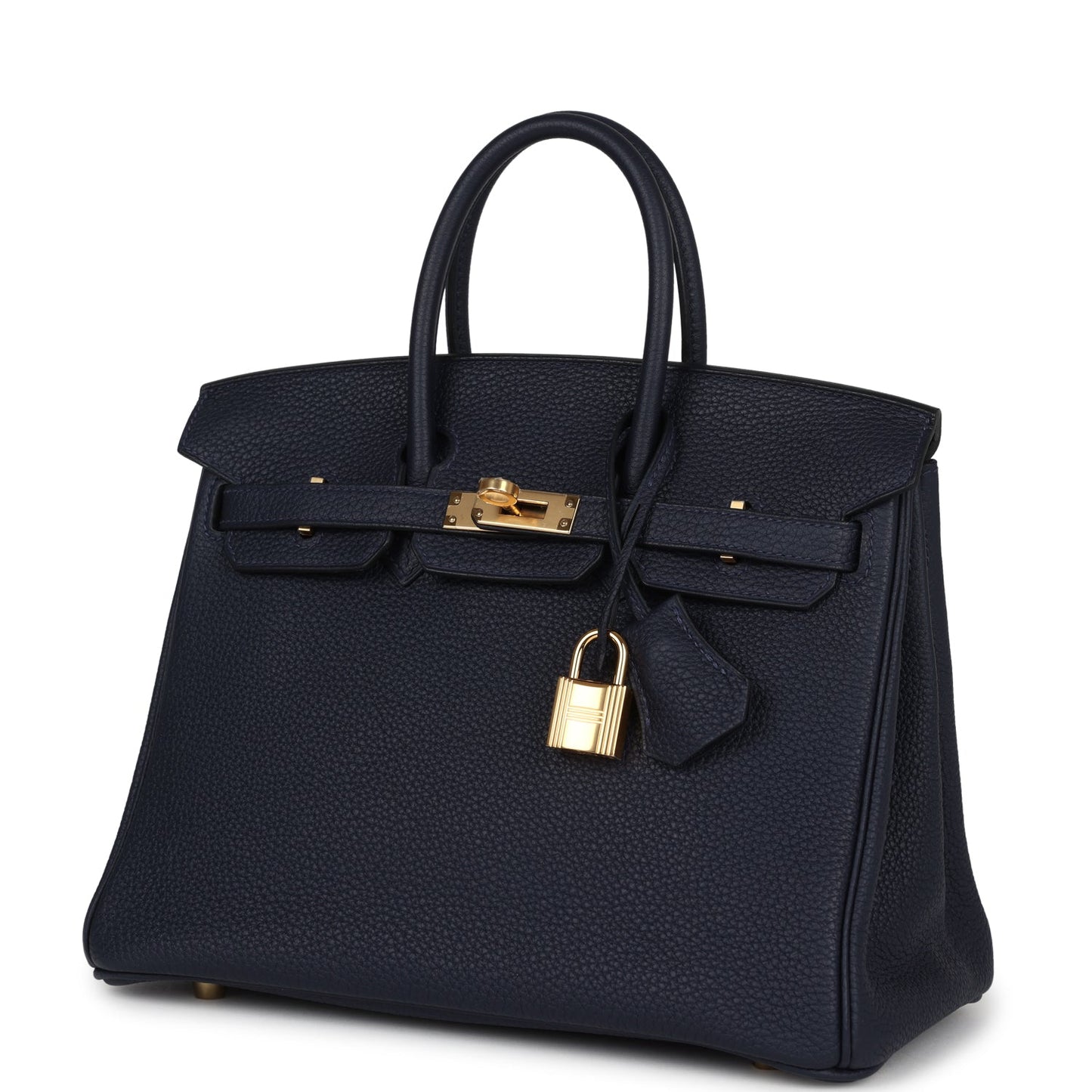 Hermes Birkin 25 Bleu Nuit Togo Gold Hardware