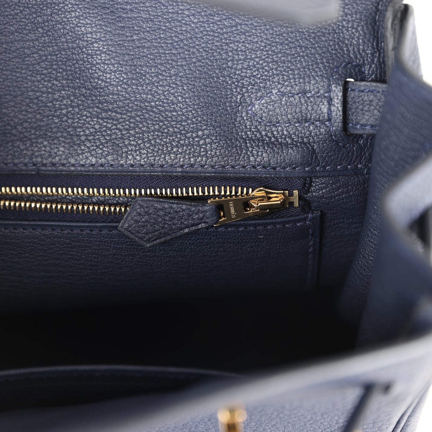 Hermes Birkin 25 Bleu Nuit Togo Gold Hardware