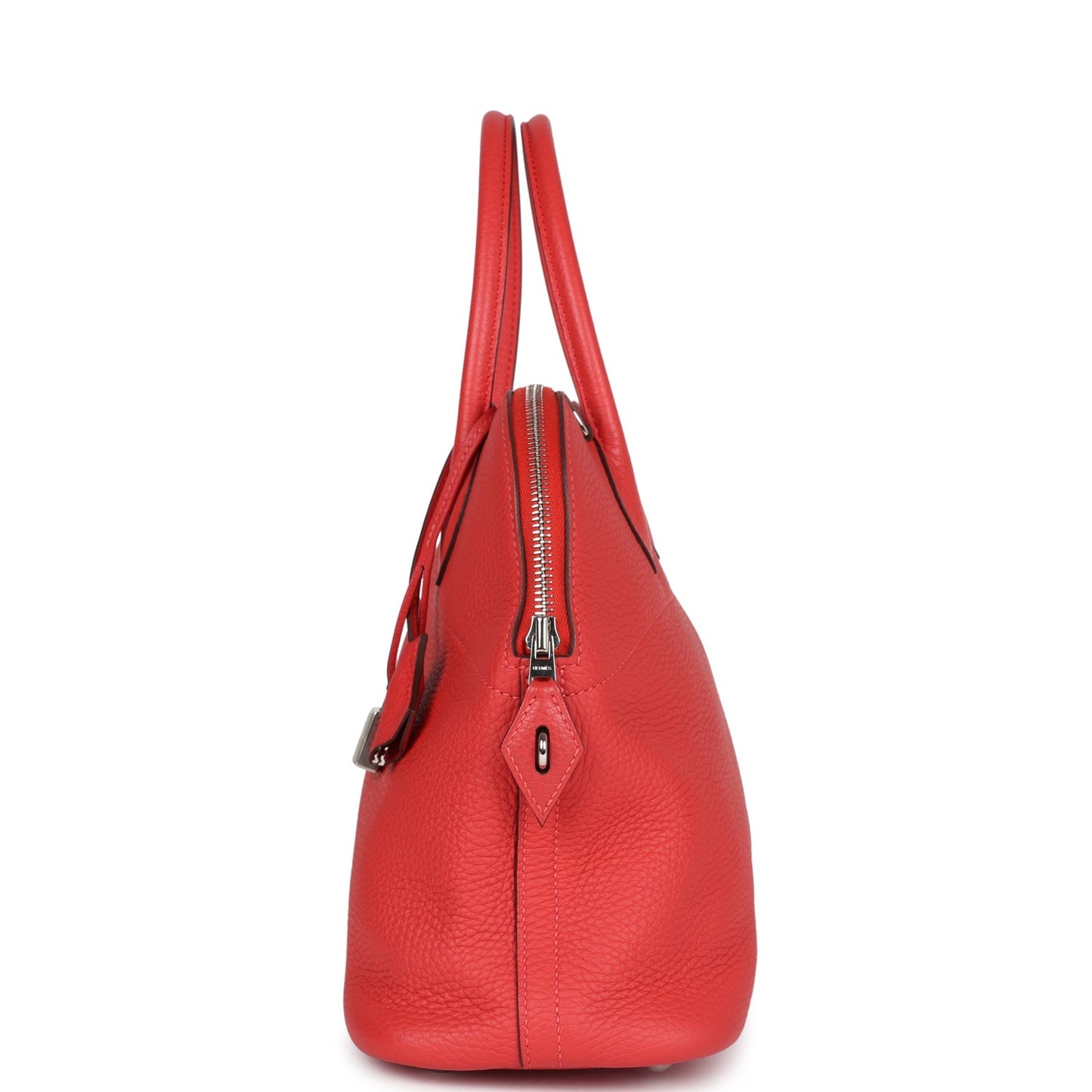 Hermes Bolide 31 Rouge Pivoine Clemence Palladium Hardware