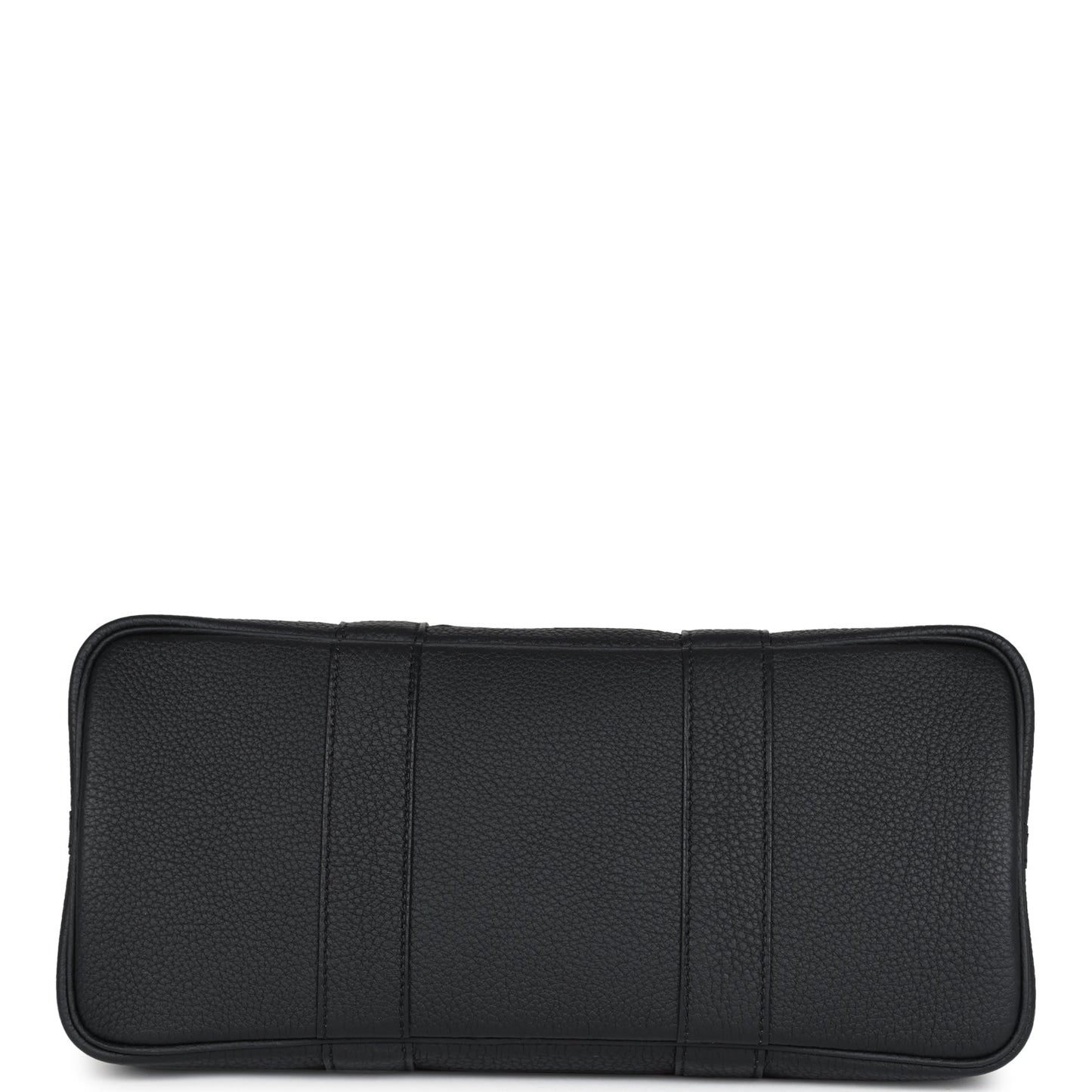 Hermes Garden Party 30 Black Toile and Negonda with Palladium Hardware