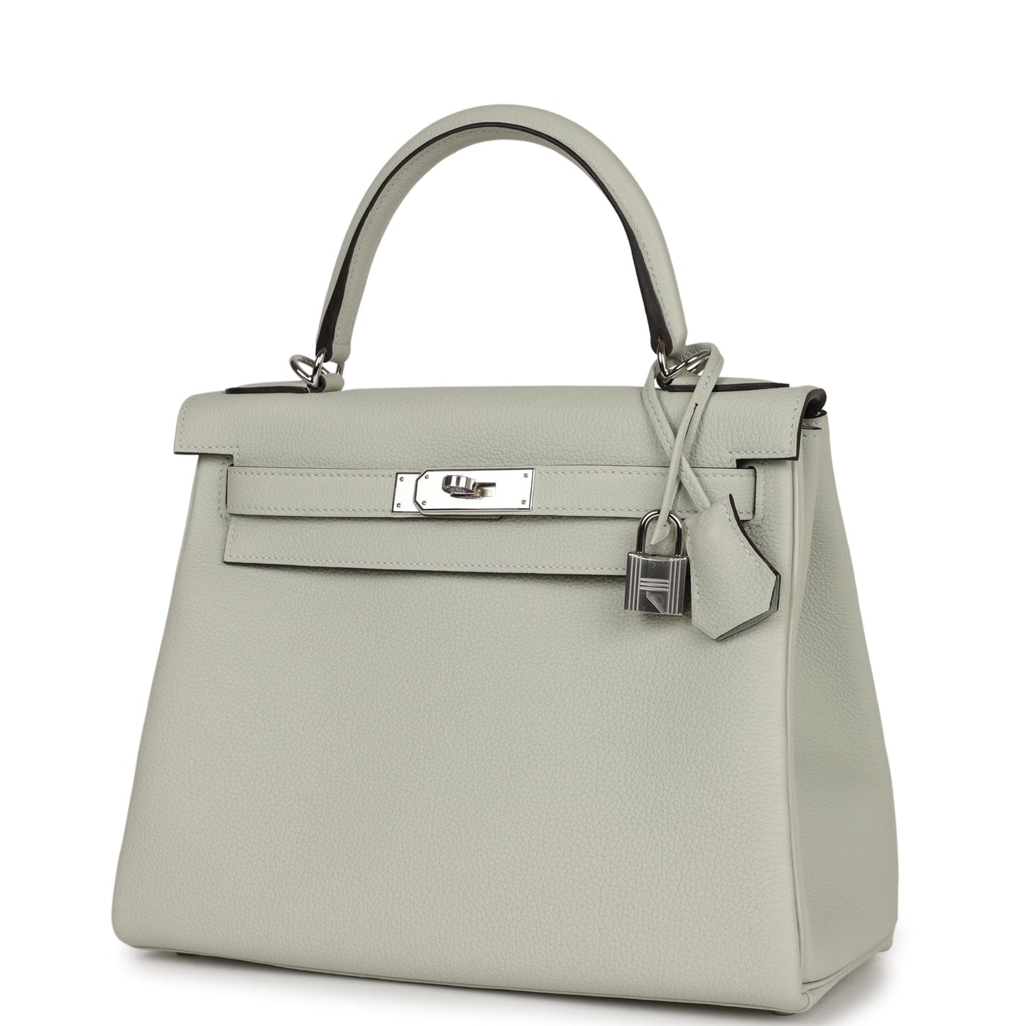 Hermes Kelly 28 Gris Neve Togo Palladium Hardware - Retourne 28