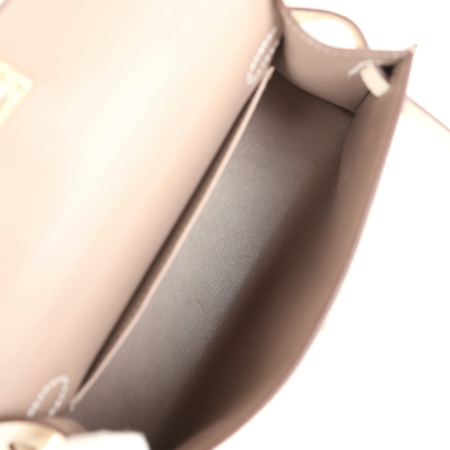 Hermes Special Order (HSS) Kelly Sellier 20 Craie and Gris Asphalte Epsom Permabrass Hardware