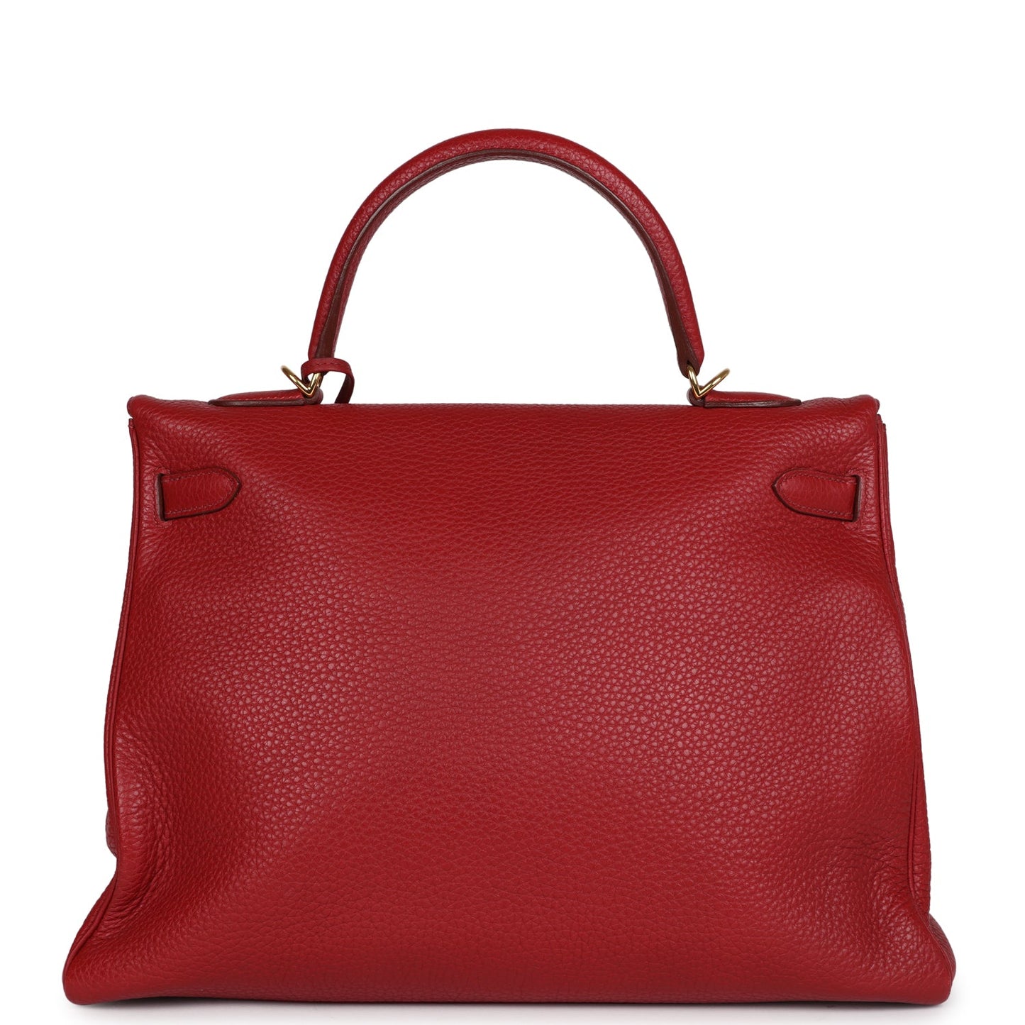 Hermes Kelly 35 Rouge Garance Clemence Gold Hardware